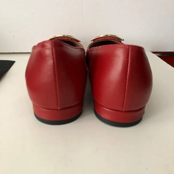 VALENTINO BY MARIO VALENTINO Flora Logo Buckle Pointed Toe Flat - Picture 7 of 11